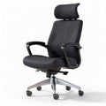 Cadeira de escritório ergonômica cinza com suporte para cabeça e braços 70 x 70 x 110cm